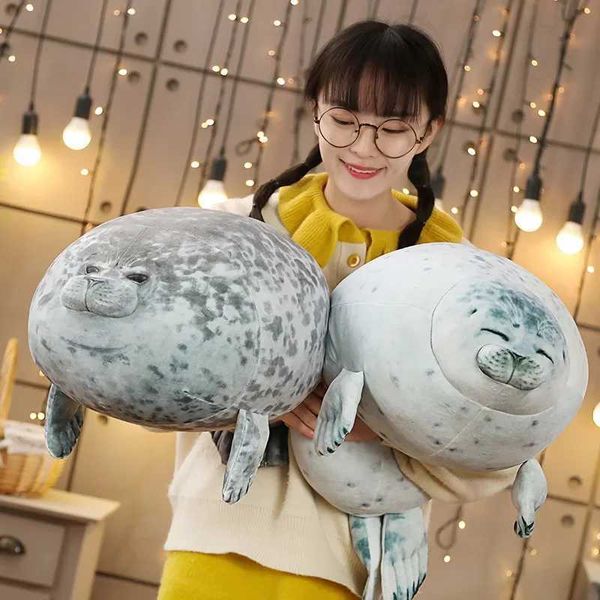 Hot 3D Novelty Throw Pillows Cute Real Life Sea Lion Plush Toys Soft Seal Plush Stuffed Plush Housewarming Party Hold Pillow X2410281
