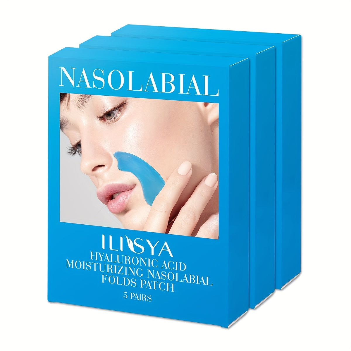 TEMU Ilisya 3 Boxes, Hyaluronic Acid Sticker, Collagen Nose Line Sticker With Lifting And Tightening Effect, Sticker, Supplement Collagen, Increase
