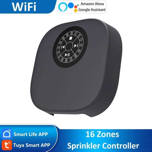 Tuya Smart Home 16 Zone Wifi Watering Timer Irrigation Sprinkler Controller Remote Access Weather Aware Timer Valve Alexa GoogleXJ241220