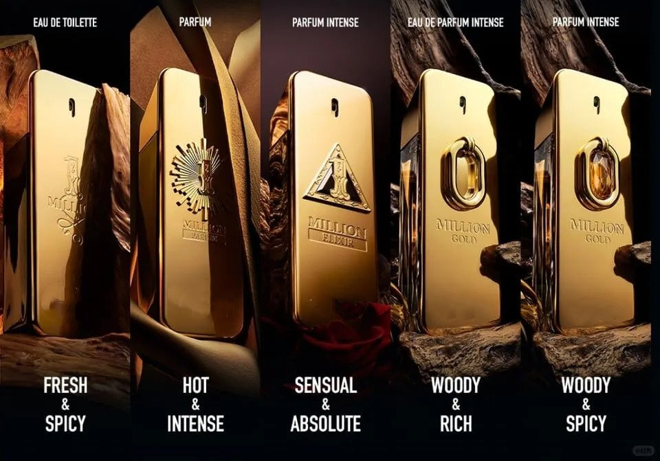 100ml Original Million Gold Hombre perfume Lasting Strong Mens Taste Strong Spicy Pheromone Cologne Body spray