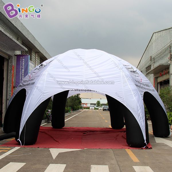 Red Inflatable Spider Tent for Events - Compact Dome Design with Integrated Blowing System