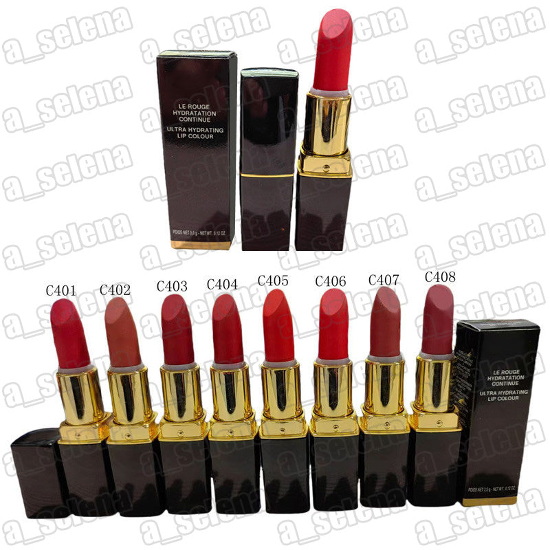 Lip Makeup Ultra Hydrating Lip Colour Matte Lipstick 8 color Red Lustre Rouge Lipstick Cosmetic 3.5g