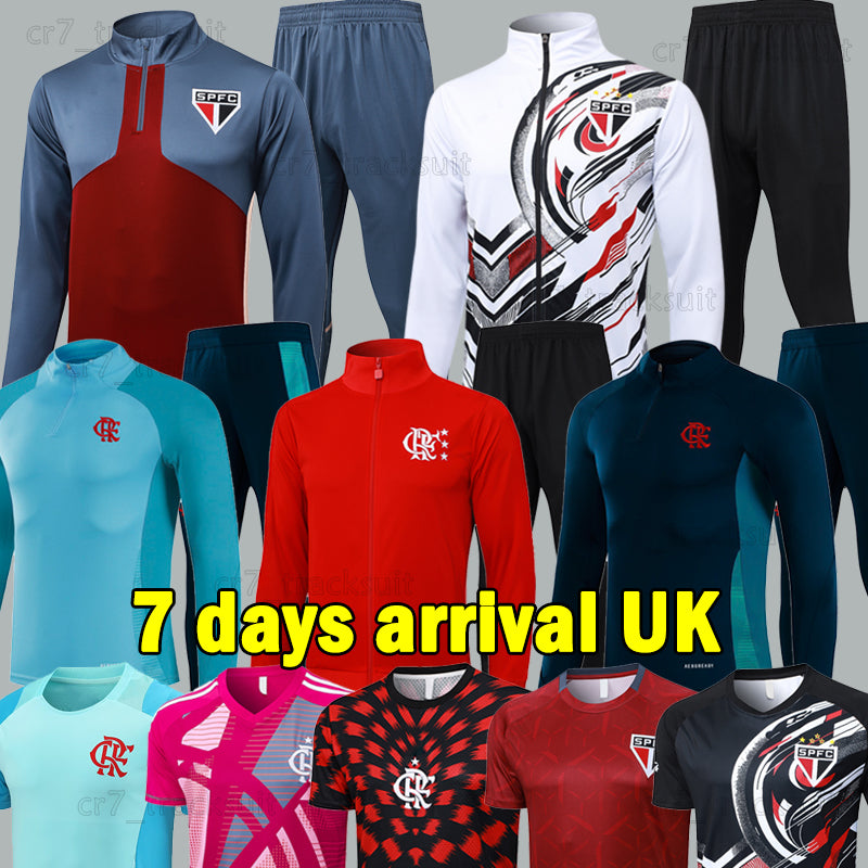 25 26 Sao Paulo FC Soccer Sets 2025 2026 CR Flamengo L.ARAUJO Player Version Long sleeve Tracksuits Vest POLO Football Shirts Training Soccer Jersey