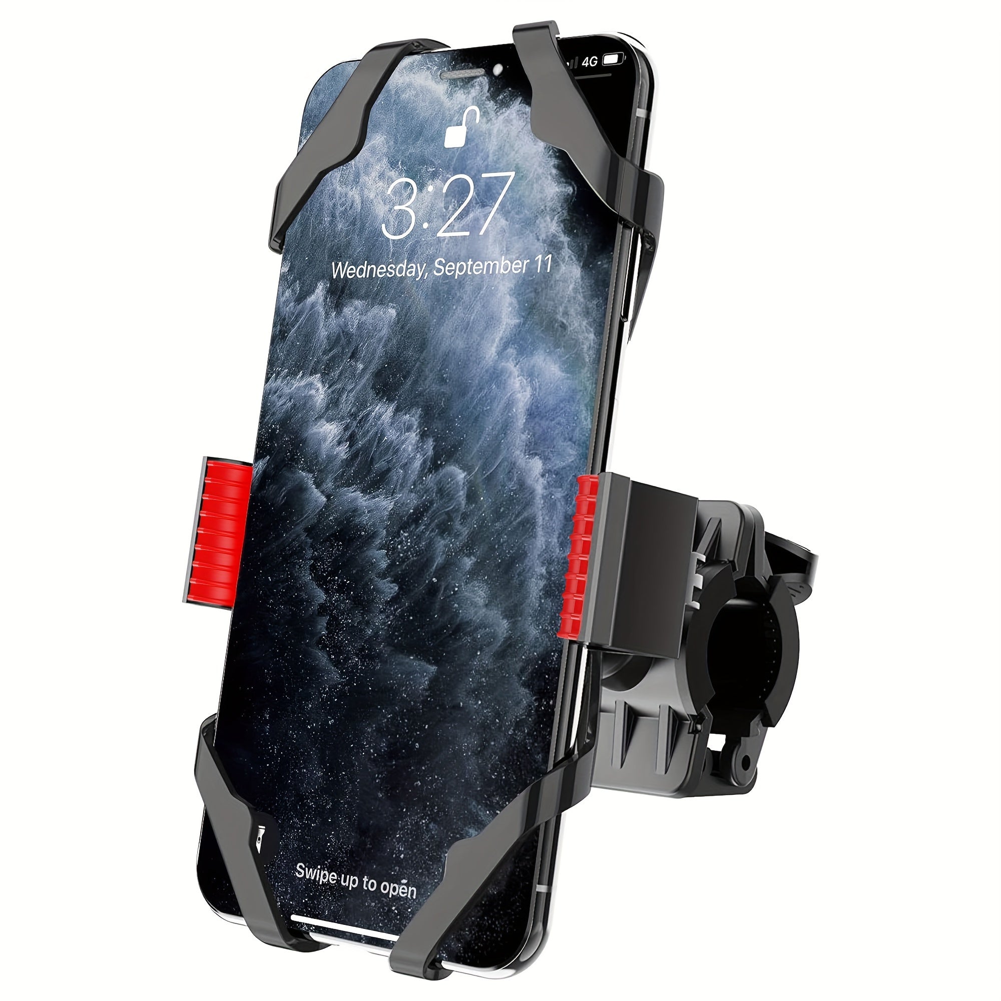 TEMU Universal Bike Phone Mount - 360° Rotatable & Adjustable Motorcycle Handlebar Phone Holder Securely Fits All Smartphones - Essential Bike