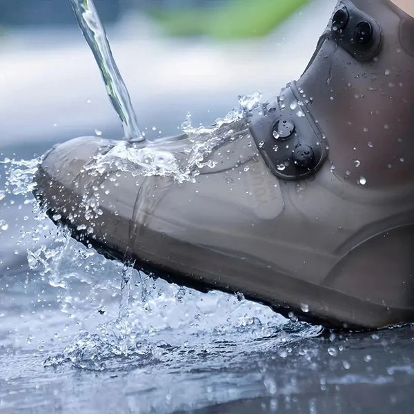 Antifouling Silicone Shoe Covers Waterproof Shoe Covers Waterproof Rain Boot Covers Outdoor Reusable Thickened Shoe Covers y241115