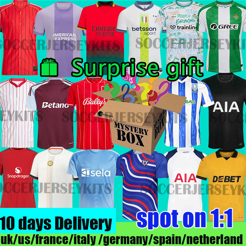 MYSTERY BOXES surprise Vest soccer jerseys Retro National Clubs teams Any pants blind box Gift Player football shirts hand-picked at random Men kids