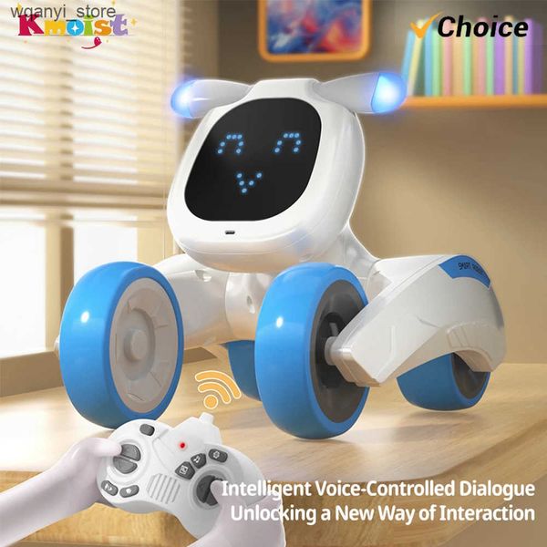 Electronics Robots Intelligent Robot Dog JJRC R28 RC Robot Dog Dance Interactive Pet Program Robot Dog Voice Control Intelligent Childrens G
