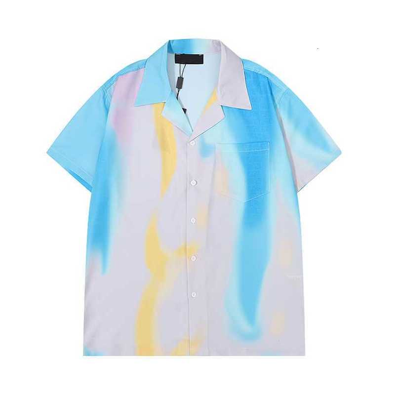 Men&#039;s Casual Shirts Designer Shirt Mens Button Up print bowling shirt Hawaii Floral Men Slim Fit Short Sleeve Dress Hawaiian t-shirt TENF