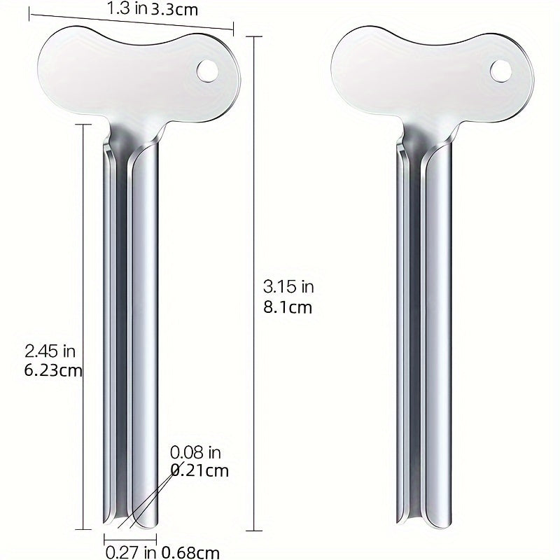 TEMU A Toothpaste Squeezer, A Squeezer Key Made Of Stainless Steel For Toothpaste Rolling And Squeezing, Suitable For Paint, Cream, Cosmetics, And