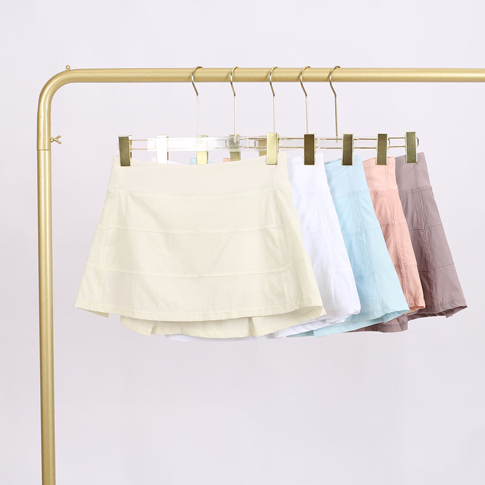 Yoga Simple Solid Color Yoga Clothes Fashionable And Versatile Comfortable Sports Skirts Women&#039;s Summer Little Fresh