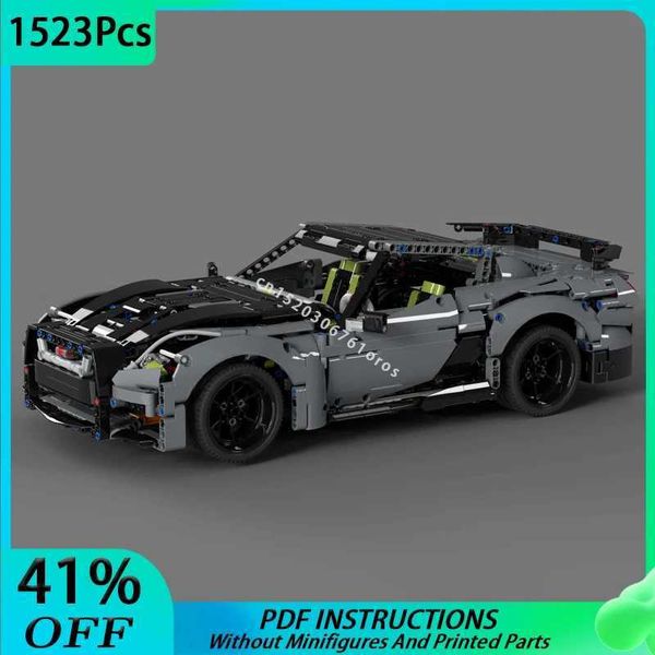 In Stock MOC GT-R R35 Supercar Model Building Blocks DIY Racing Car Vehicle Assemble Bricks Children Birthday Toy Gift 42156-B Z250122