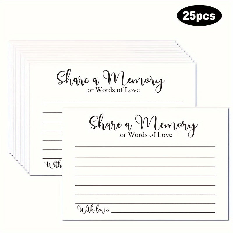 TEMU 25 Memory Cards For Graduations, Weddings, And Retirement Parties - Share A Memory Or A Word .