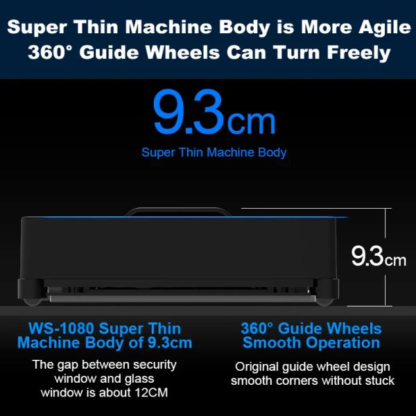 Liectroux 1080 Robot Window Vacuum Cleaner Laser Sensor,with App,Antifall,Auto Glass Mop,Home Floor Windows Wall Cleaning Robot