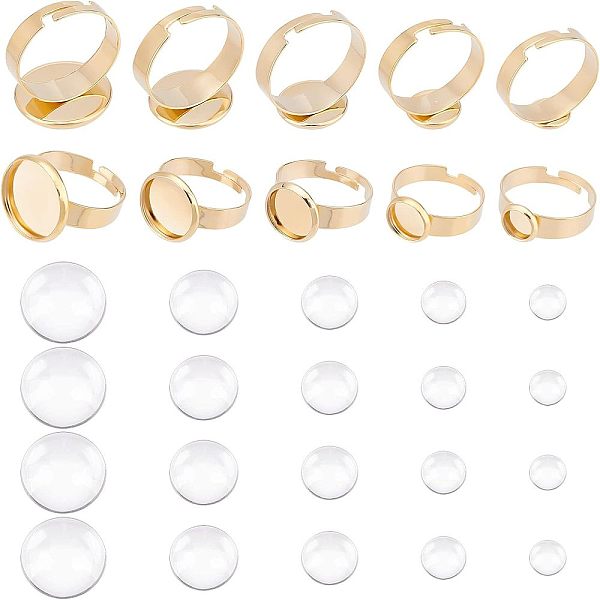 Kit de fabrication de bagues plates et rondes à faire soi-même