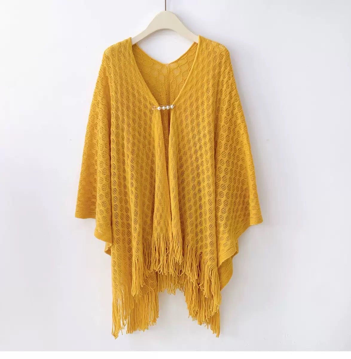 K1003 Spring and summer hollow outerwear large shawl women&#039;s solid color plaid with cheongsam cape cloak thin knitted air-conditioned room scar