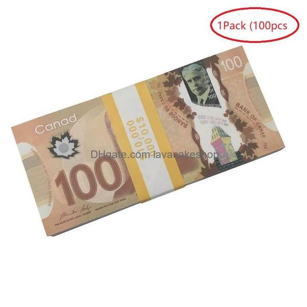 Other Festive Party Supplies Wholesale Games Money Prop Copy Canadian Dollar Cad Banknotes Paper Fake Euros Movie Props Drop Deliv Dh bf2