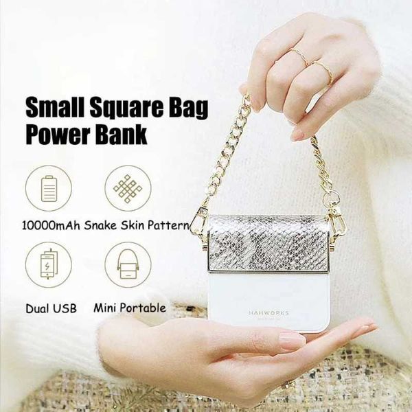 New Arrival Womens handbag power bank 10000mAh large capacity mini portable mobile phone external battery power bank gift Z241026
