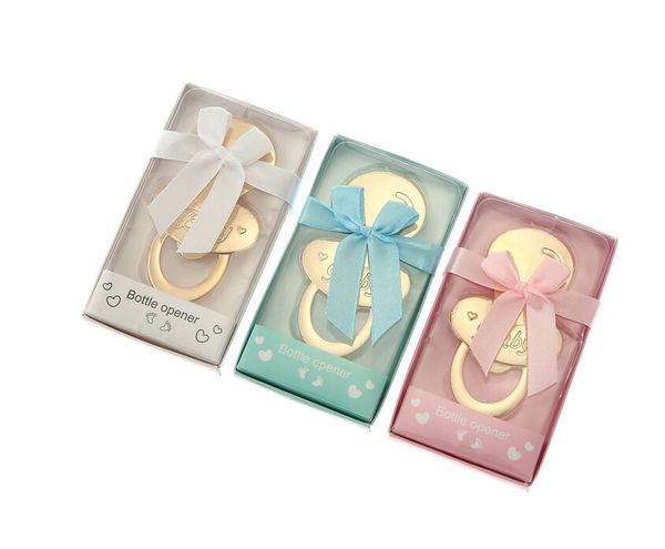 Cute Nipple Shape Bottle Opener Alloy Beer Corkscrew Kid Birthday Baby Shower Full Moon Gender Reveal Party Souvenir Gift