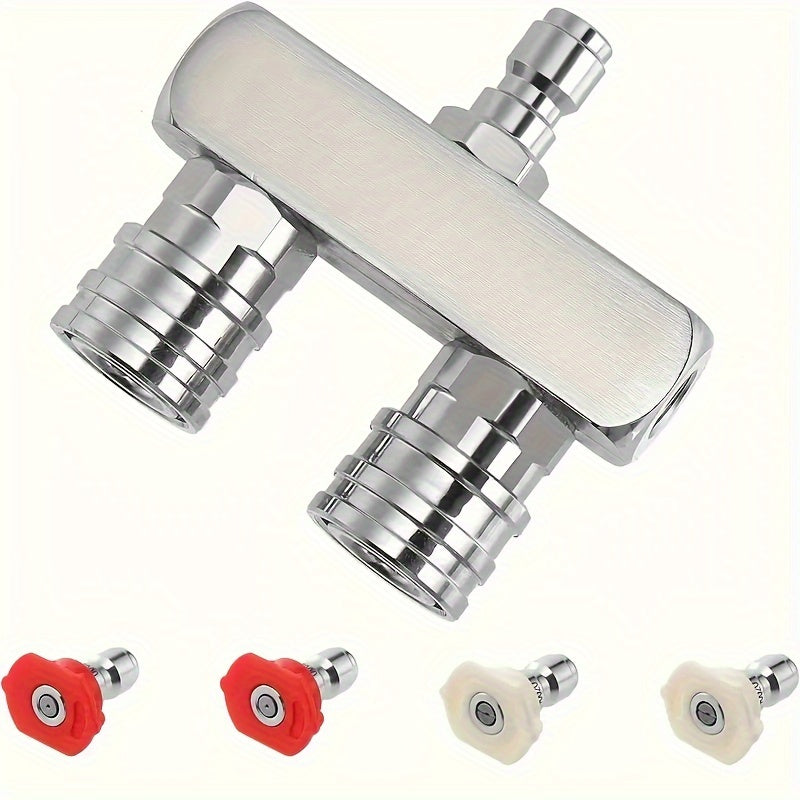 TEMU 2 In 1pc Electric Cleaning Machine Nozzle High-pressure Washer Head, Dual High-pressure Washer Nozzles 4 High-pressure Washer Nozzles With A