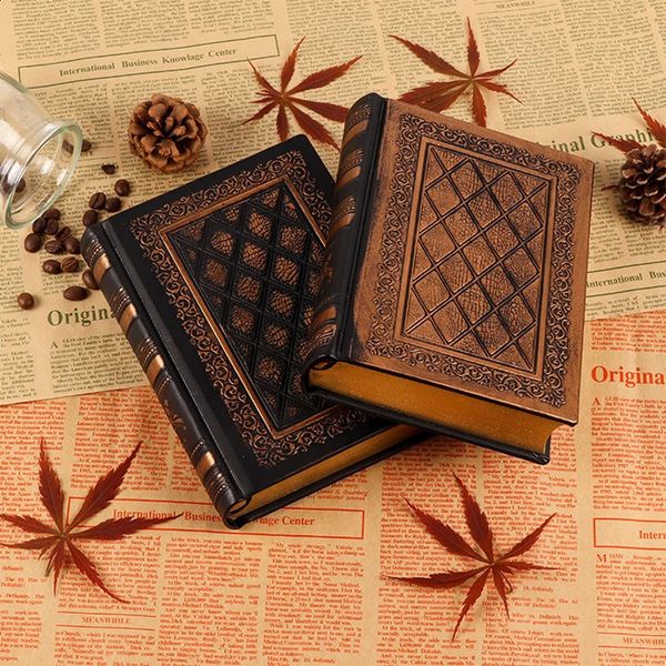 A5 Notebooks Vintage 176 folhaslivro Espalhar os blocos de capa dura Diário Planejador Agenda Planejador Branco Office Students Supplies 25