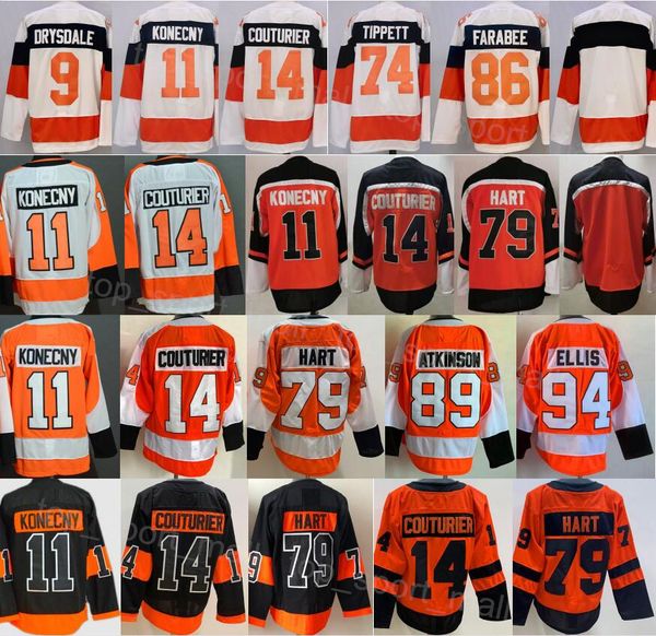 Men 2024 Stadium Series Hockey 74 Owen Tippett Jersey 9 Jamie Drysdale 14 Sean Couturier 79 Carter Hart 11 Travis Konecny 89 Cam Atkinson 94