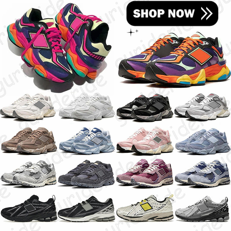 designer trainers new free shipping 9060 men women running shoes black suede olivine sea salt concrete white quartz grey outdoor sports sneakers 36-