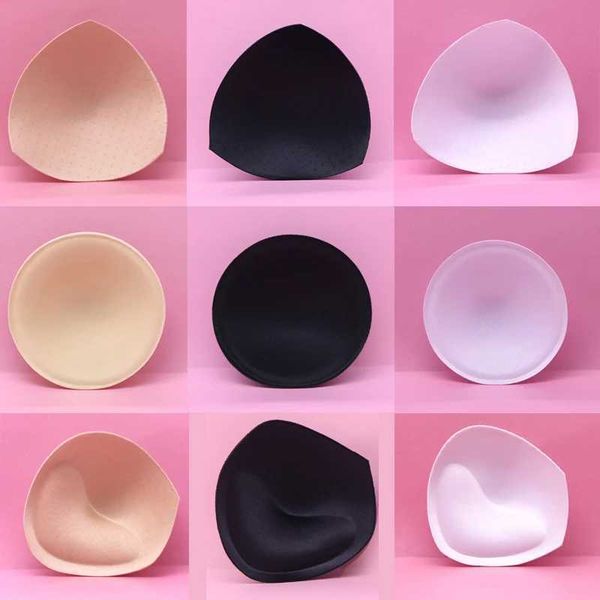 1-2pair Thick Sponge Bra Pads for Women Swimsuit Breast Push Up Breast Enhancer Removeable Bra Pads Inserts Cups Bra AccessoriesXJ241024