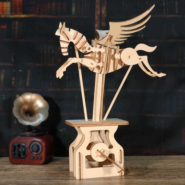 3D Wooden Puzzle Pegasus Diy Handmade Crafts Assembly Model Kits Creative Decoration Birthday and Christmas GiftsT250118