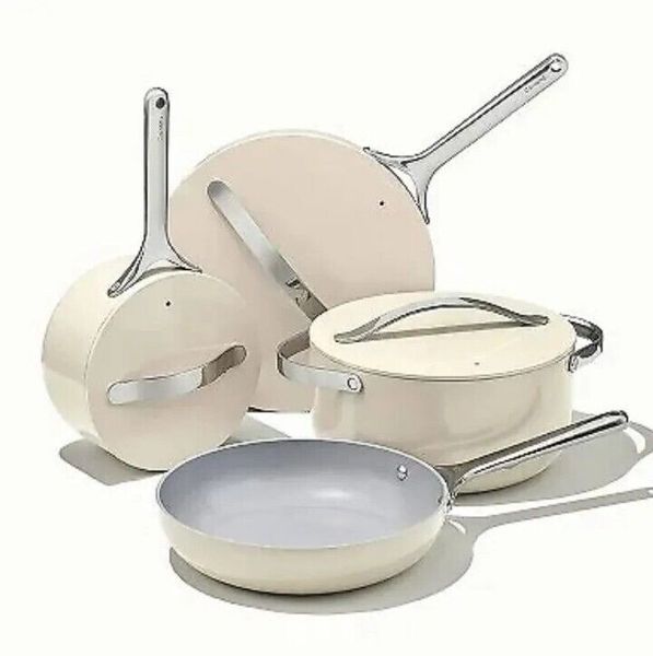 Non-Stick Ceramic Cookware Set Cream