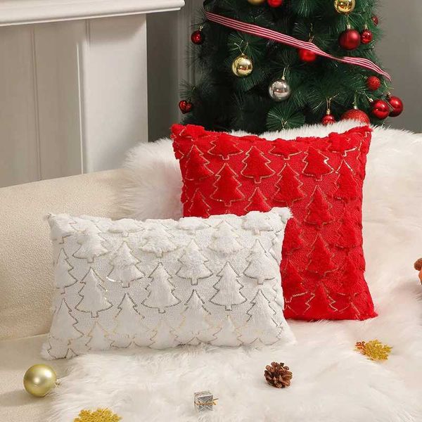 High Quality 30x50-40x40-45x45-50x50cm throw cover New Year holiday decoration cushion cover bedding T241113