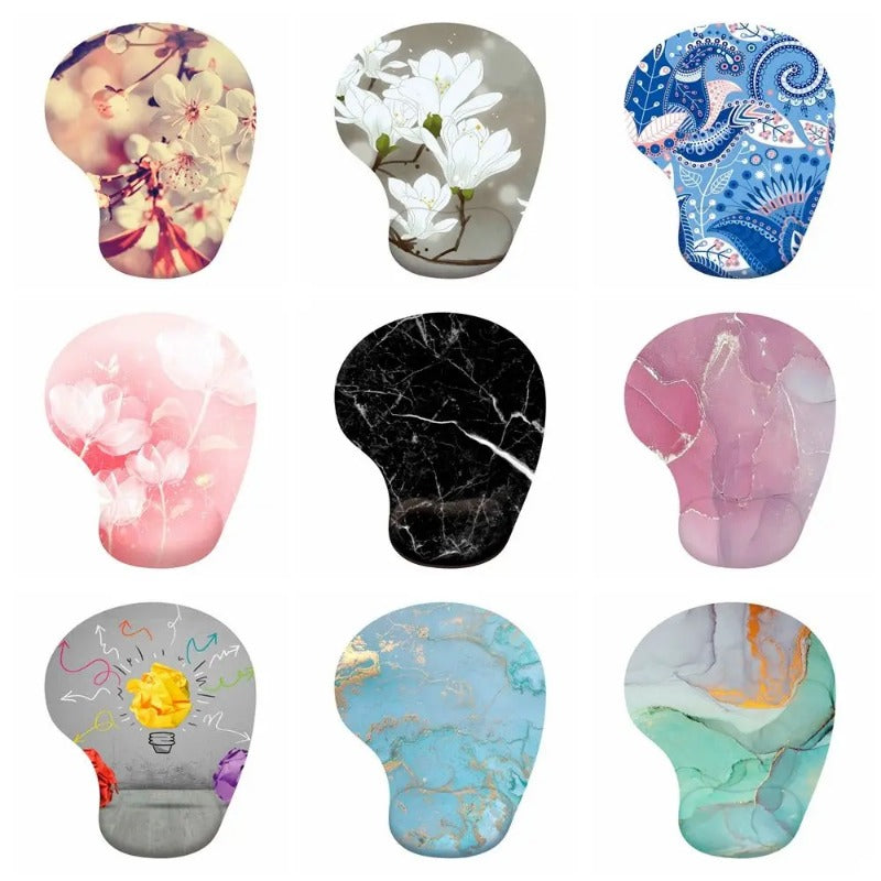 Wrist Rest Mouse Pad Ergonomic Hand Support Non Slip Gaming Mice Mat Soft Mousepad For Desktop PC Laptop Computer