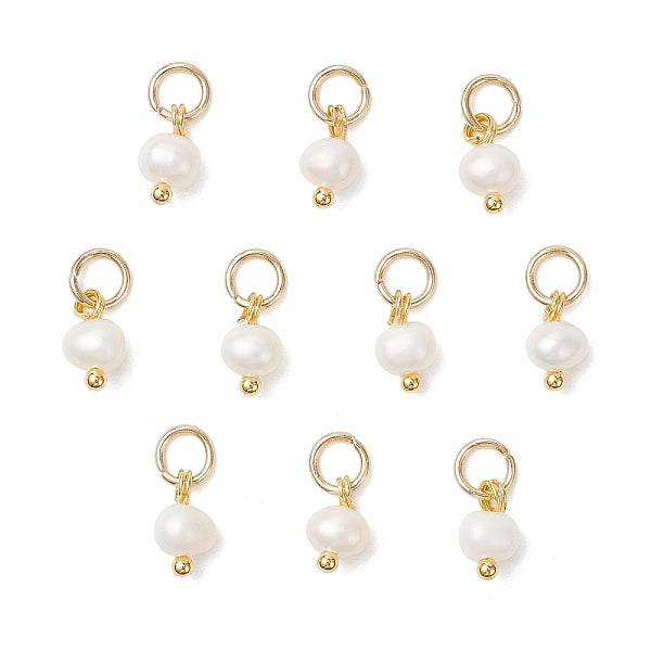 Natürliche Süßwasser-Zuchtperlen-Kartoffel-Charms