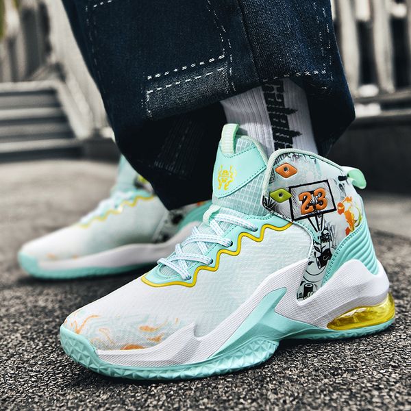 2024 autumn and winter basketball air cushion sports shoes anti slip and wear-resistant sports shoes training shoes36-45 47