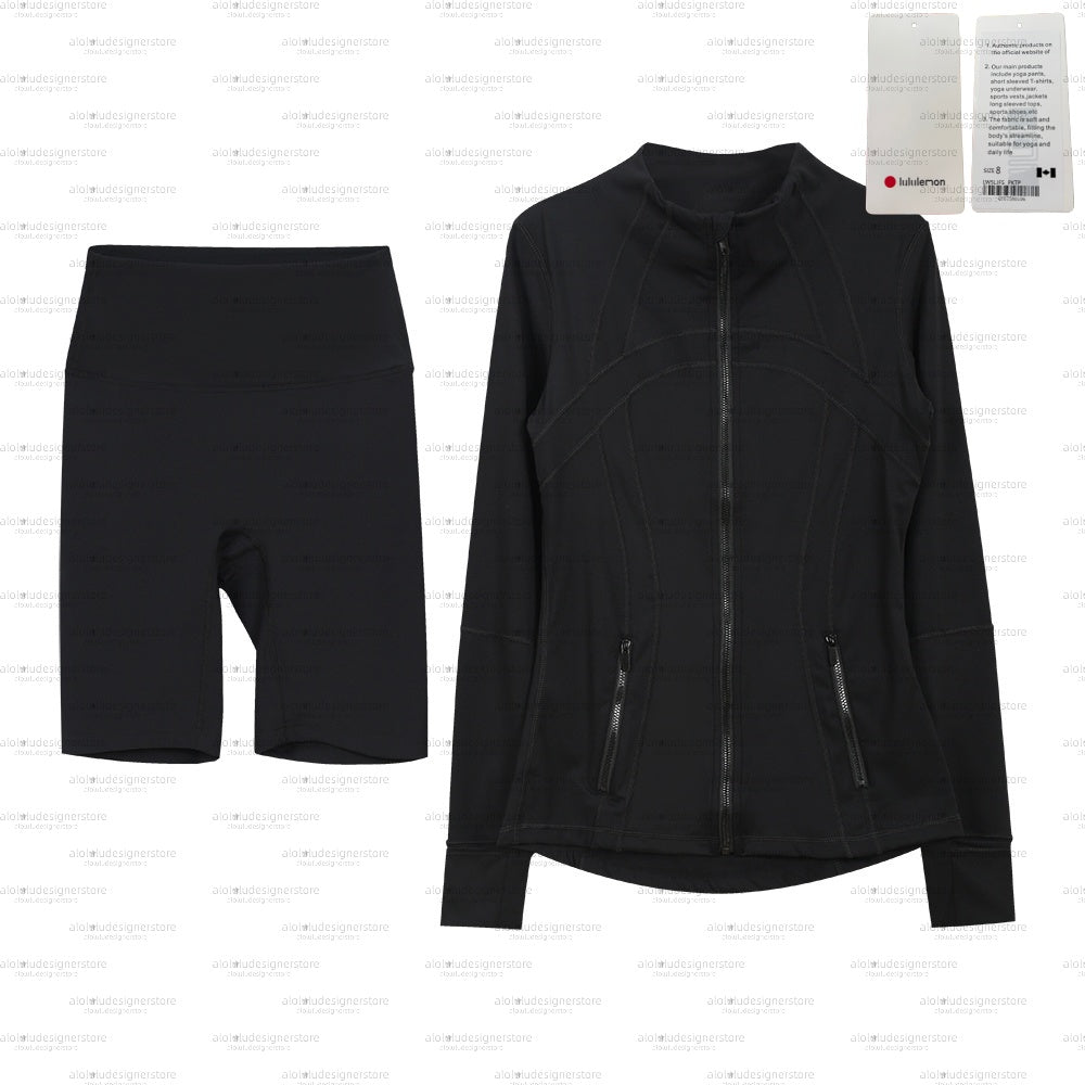 Women&#039;s Yoga long sleeves Jacket Outfit Solid Color Nude Sports Shaping Waist Fitness Jogging Sportswear For Lady 9745