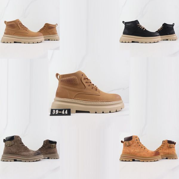 Outdoor Shoe Designer Luxury Shoes Men&#039;s Waterproof Ankle Classic Martin Shoes Denim Yellow Red Blue Black Pink Hiking Motorcycle Ridin