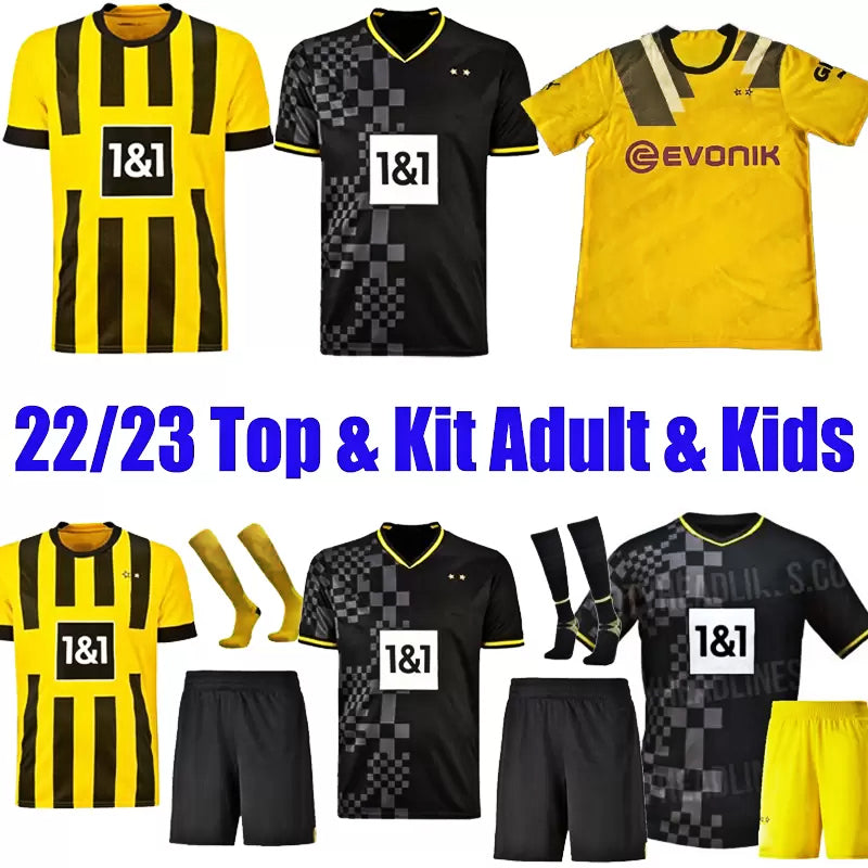22 23 Borussia 9 HALLER soccer jersey DORTMUNDS football shirts Home Away Third REUS NEONGELB BELLINGHAM HUMMELS BRANDT REYNA mens Adult kids Tops k
