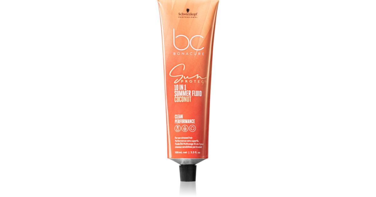 Schwarzkopf Professional BC Bonacure Sun Protect 10 i 1 sommar multifunktionell krämvätska för solstressat hår 100 ml