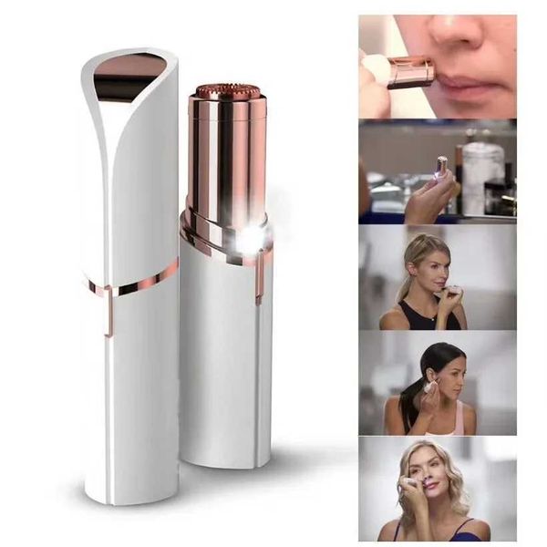 Mini facial electric hair removal lipstick shape painless safe neck leg hair removal tool W240808