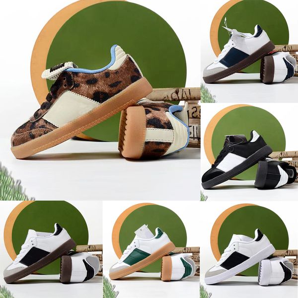 Kids Shoes toddler sneakers Leopard White Black Pink Children youth little baby Preschool infant enfant boys girls Designer Kid Sports train