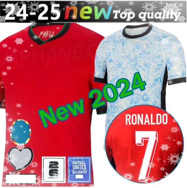 23 24 25 Portuguesa Portugal Soccer Jerseys FERNANDES RONALDO Cristiano Portugieser 2024 Euro Cup Football Shirts Men Kids Kit Team B.FERNAN