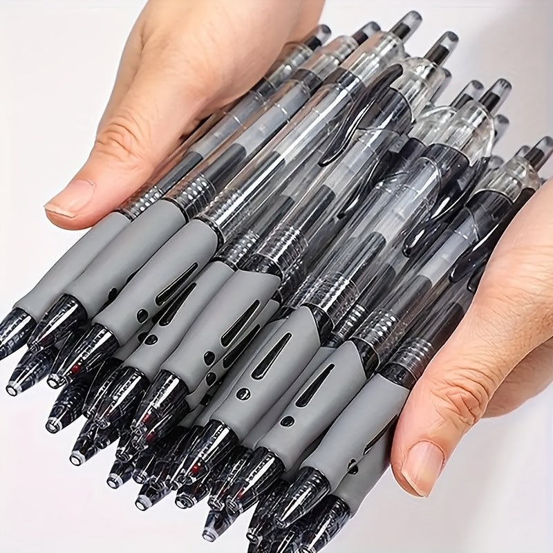 TEMU 30pcs Retractable Gel Ink Rollerball Pens With High Capacity & Quick Drying Ink, Black Tip, Special For Exams, Suitable For Journaling, Schools,
