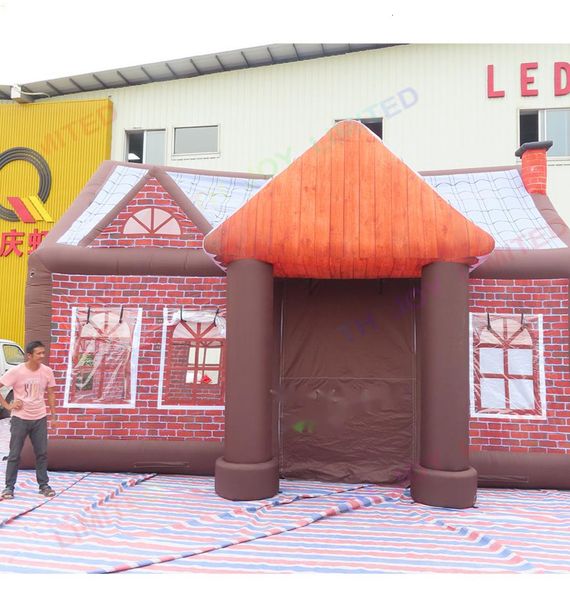Free Ship outdoor activities 8x5mH Inflatable pub tent with digital printing for