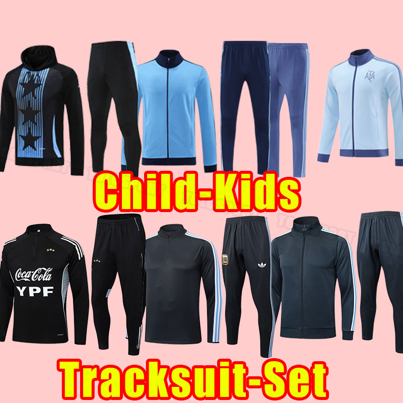 25 26 Argentina Soccer tracksuits DYBALA MESSIs 2025 2026 LAUTARO MARTINEZ DI Football Shirt long sleeve tracksuit set jacket hoodies pants training