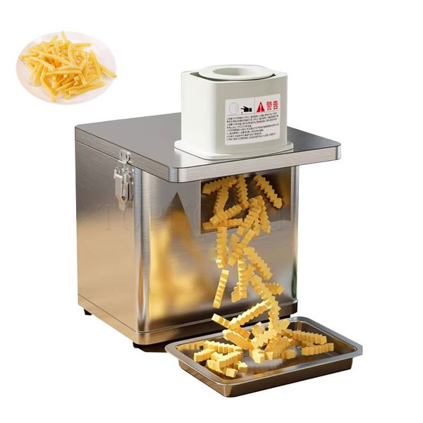 Commercial Electric Wolf Teeth Style Potato Chip Making Machine Fully Autonomous Wave Slicer Stick Manufacturer for Large-Scale Production