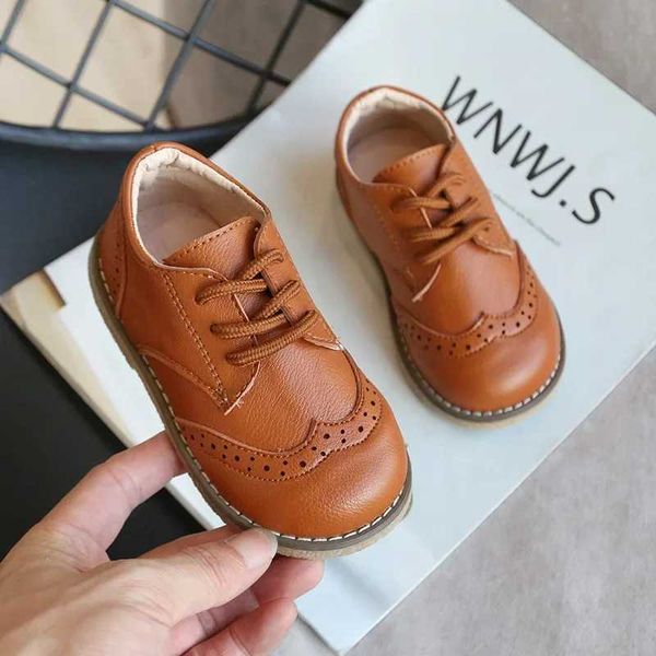 Children Leather Casual Shoes for Boys Girls - Soft Bottom Kids Sneakers Outdoor Baby ShoesT250115