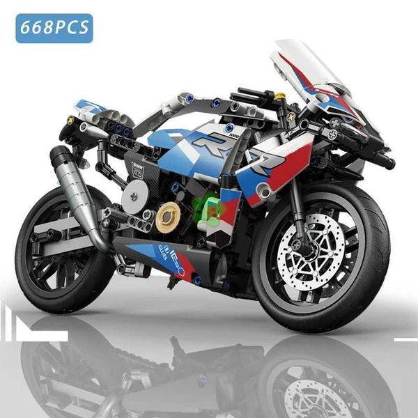 2024 Classic Motorcycle Architecture Model Building Blocks Motorcycle City Racing Building Blocks Toys Children Adult MOC Kit High tech 846P