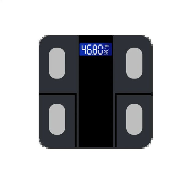 Dark Color Digital Bathroom Scale For Body Weight High Precision Body Weight Scale Temperature DisplayBattery Powered 241214