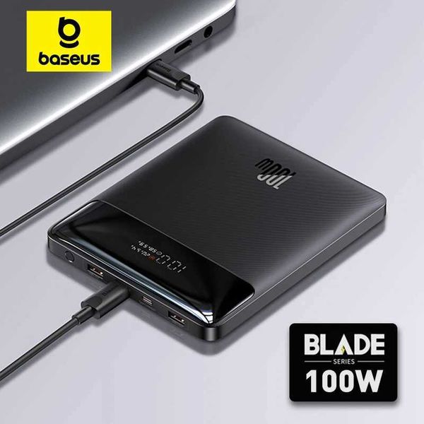 Baseus 100W Power Bank 20000mAh Type C PD Fast Charging Powerbank Portable External Battery Charger for Notebook with 100W CableL240731