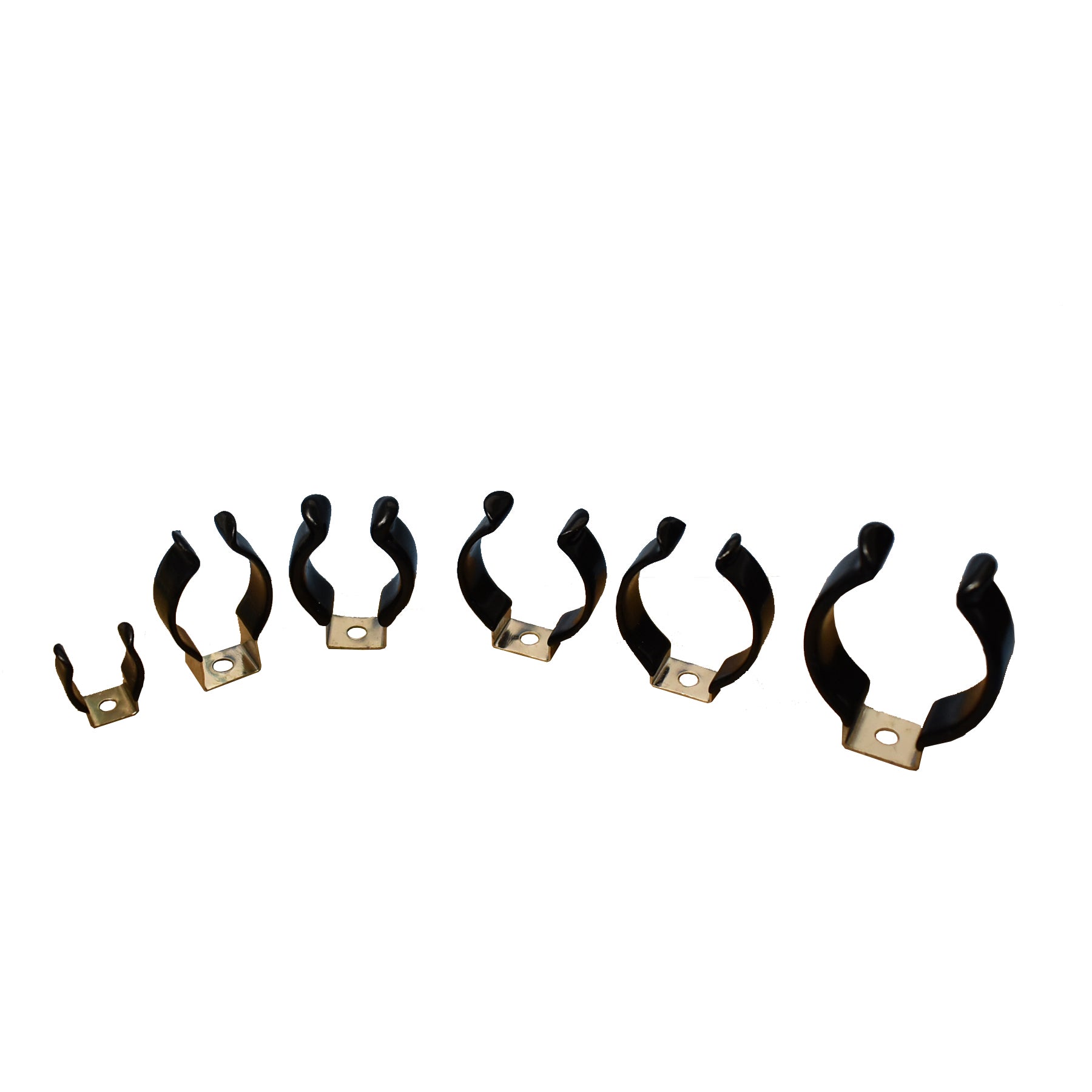 Black PVC Tube Lamp Holders T5 T8 T9 T10 T12 LED Light Bulb Clamps Support Fluorescent Tube Replacement Mounting Accessories U Clip