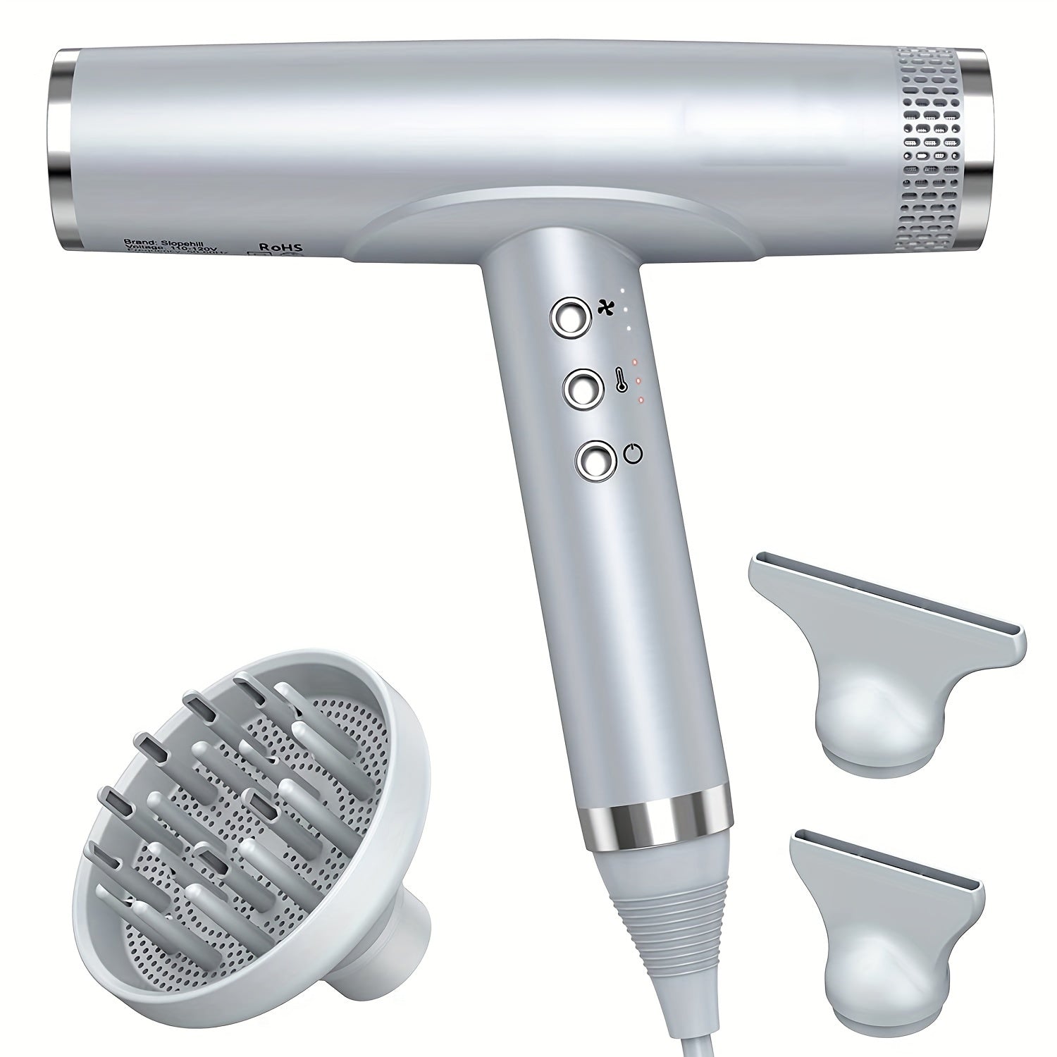 TEMU Professional Hair Dryer With Diffuser, Hair Dryer, Lightweight Compact Powerful & Fast Dryer, High Speed Brushless Motor Hair Dryer For Use